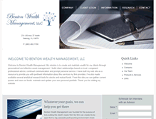 Tablet Screenshot of bentonadvisor.com